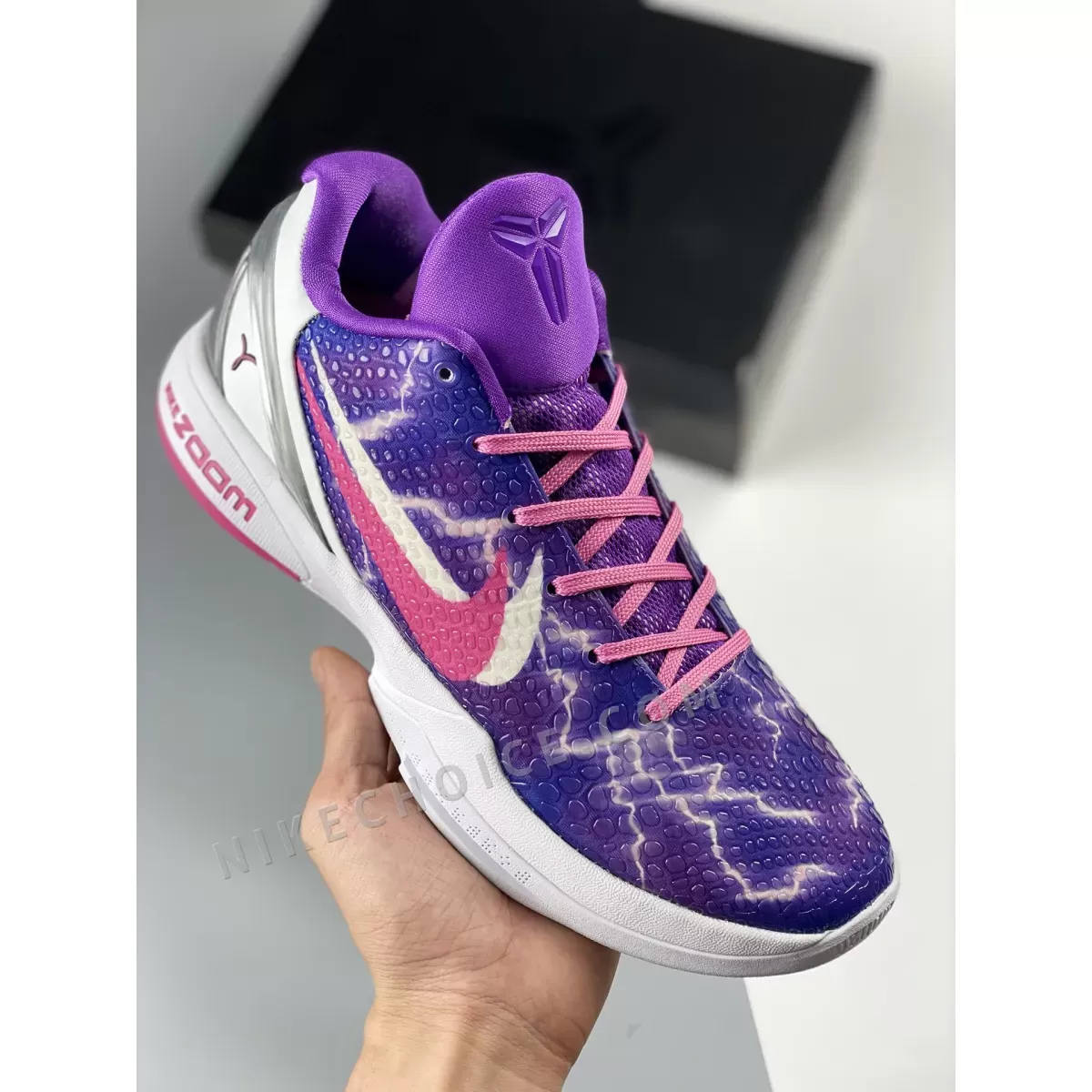 Nike Kobe 6 Purple Pink White Silver, Custom Kobe 6